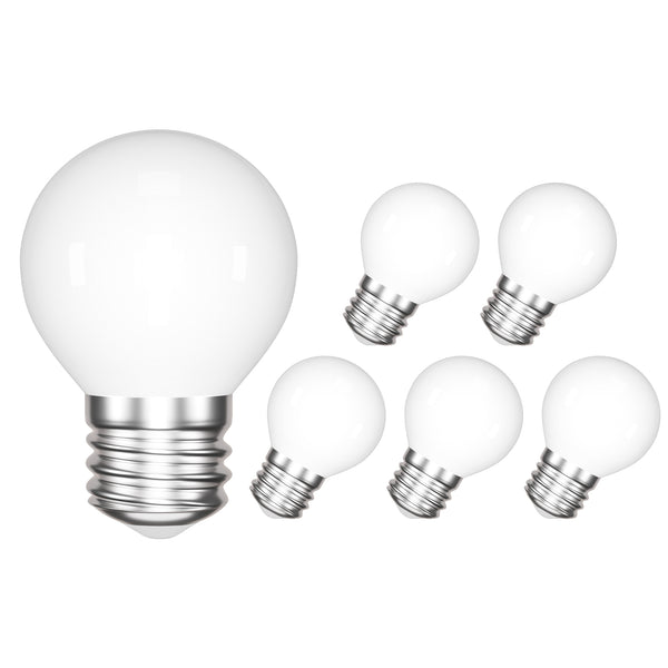 E27 LED Light Bulb, 4W 540Lm Cold White 6000K, G45 LED E27 Edison Scre ...