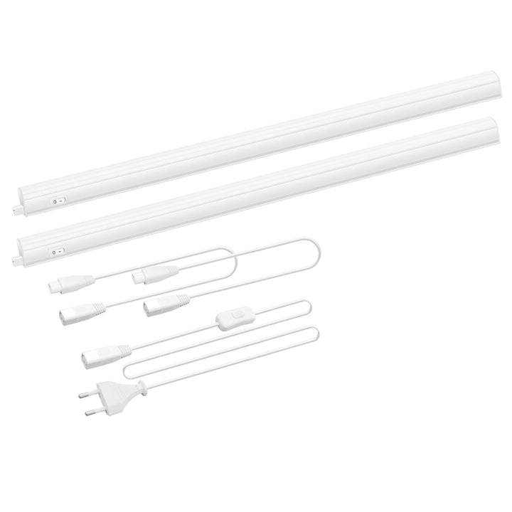 Connectible Hardwired 2X 9W LED Kitchen Under Cabinet Lights, Under Cupboard Light Fixtures, Length 573MM 2 Lamps