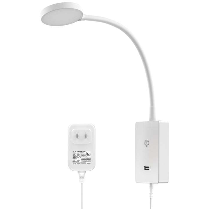 Touch Dimmable LED Bedside Wall Mounted Reading Lamp for Bedroom Nightstand, 4 Brightness Levels