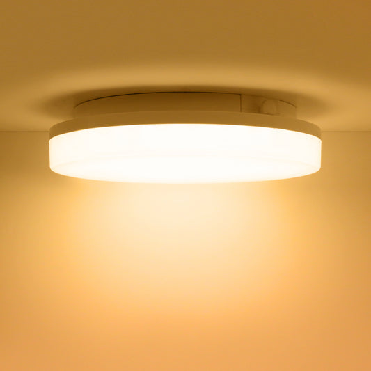 Dimmable LED Bathroom Ceiling Light, Diameter 22CM, 1400Lm, 15W Equivalent 100W, Waterproof IP54