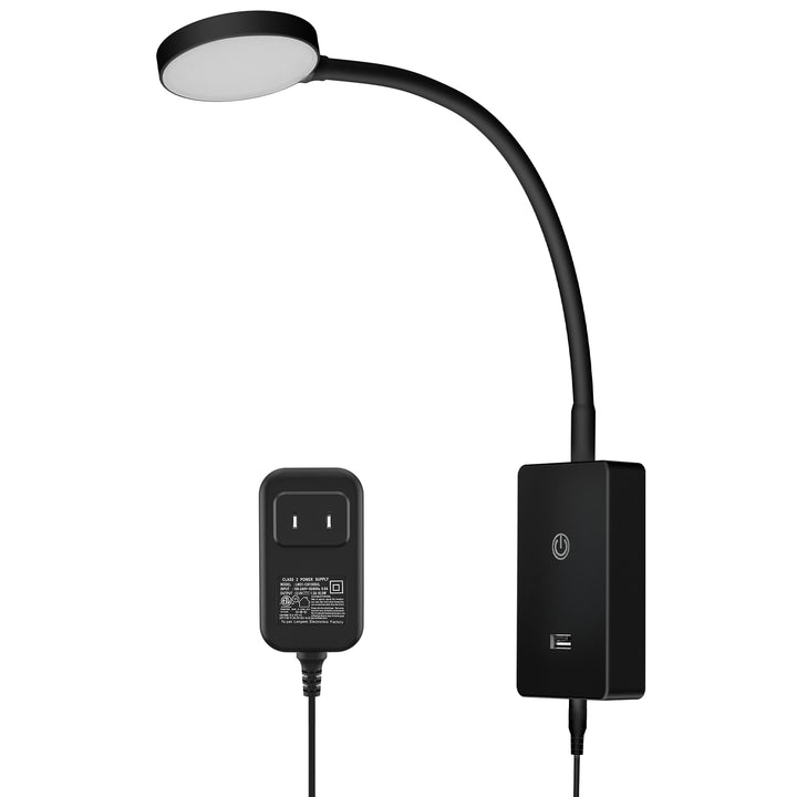 Touch Dimmable LED Wall Mounted Bedside Reading Light, Flexible Wall Reading Lamp for Nightstand in Bedroom