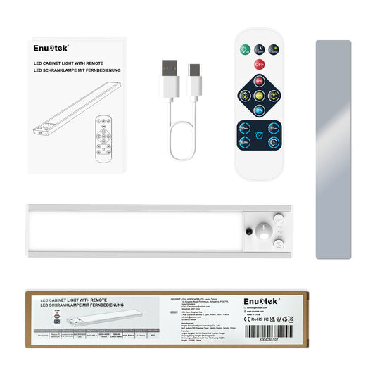 Rechargeable LED Under Counter Kitchen Cabinet Light with Remote Control , Length 24CM